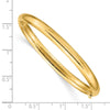 10k 3/16 Polished 5mm Hinged Baby Bangle Bracelet