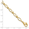 Gold Polished Ichthus Bracelets