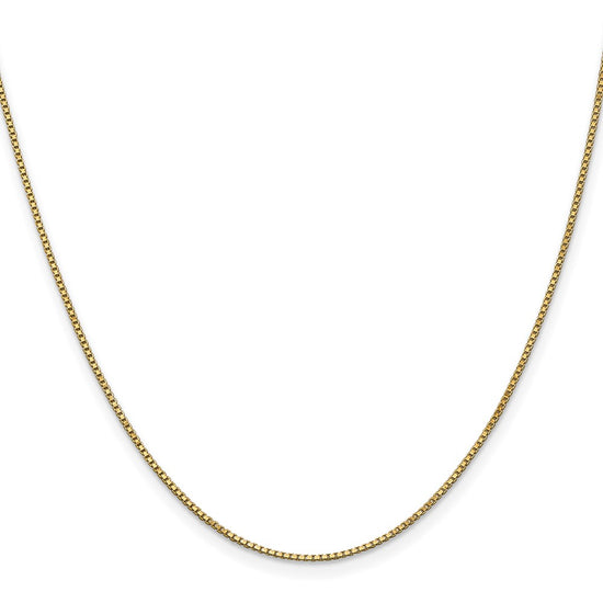 Gold (10K & 14K) Box Chain — 1 mm