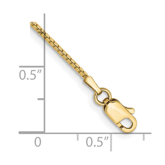 Gold (10K & 14K) Box Chain — 1 mm