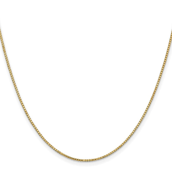 Gold (10K & 14K) Box Chain — 1.1 mm