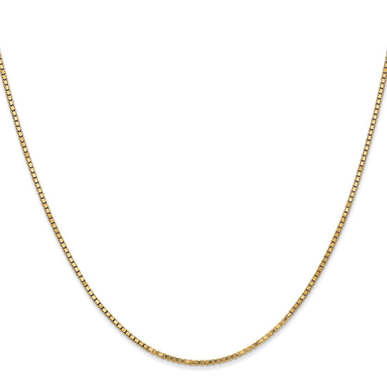Gold (10K & 14K) Box Chain — 1.3 mm