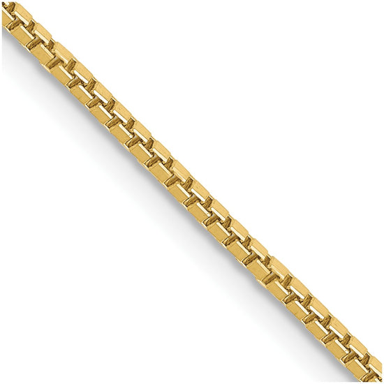 Gold (10K & 14K) Box Chain — 1.3 mm