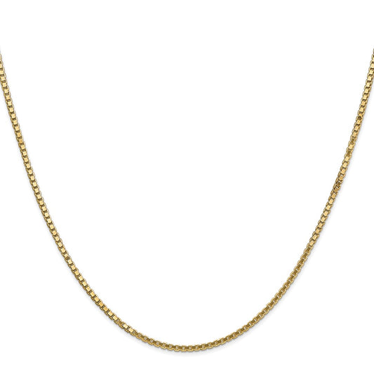 Gold (10K & 14K) Box Chain — 1.5 mm