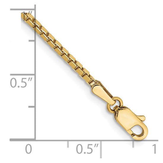 Gold (10K & 14K) Box Chain — 1.5 mm