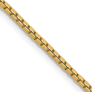 Gold (10K & 14K) Box Chain — 1.5 mm