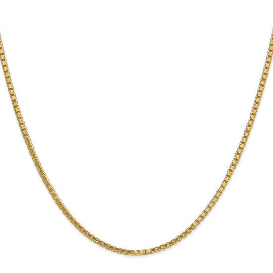 Gold (10K & 14K) Box Chain — 1.9 mm