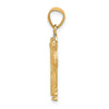 10K and White Rhodium Saint Jude Charm