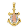 10k Two-tone and White Rhodium Mariner Blessed Mother Pendant