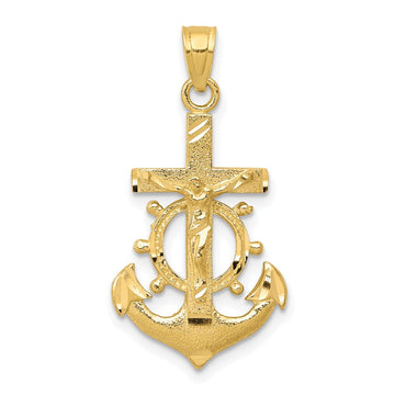 10k Mariners Crucifix Pendant