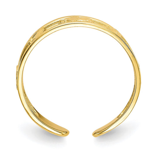 10k Luck Toe Ring