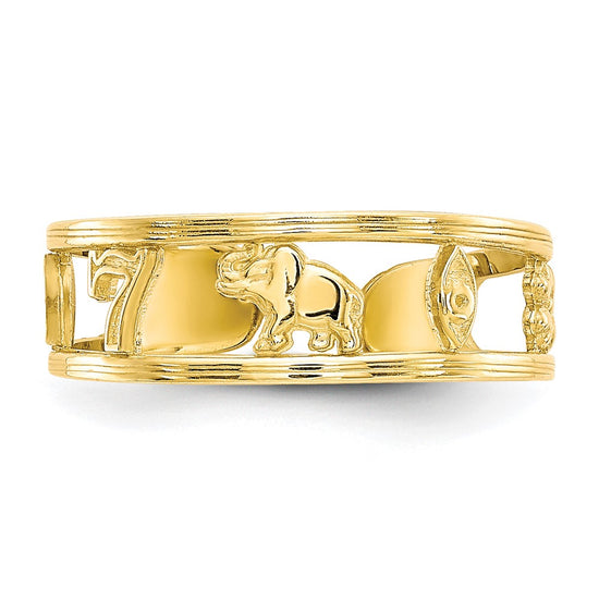 10k Luck Toe Ring
