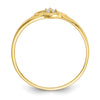 10k Heart CZ Ring