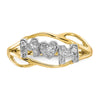 10K w/Rhodium Mom CZ Ring