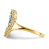 10K w/White Rhodium I LOVE YOU CZ Heart Ring