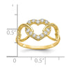 10k CZ Heart Ring