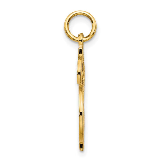 Gold Polished Dollar Sign Pendants