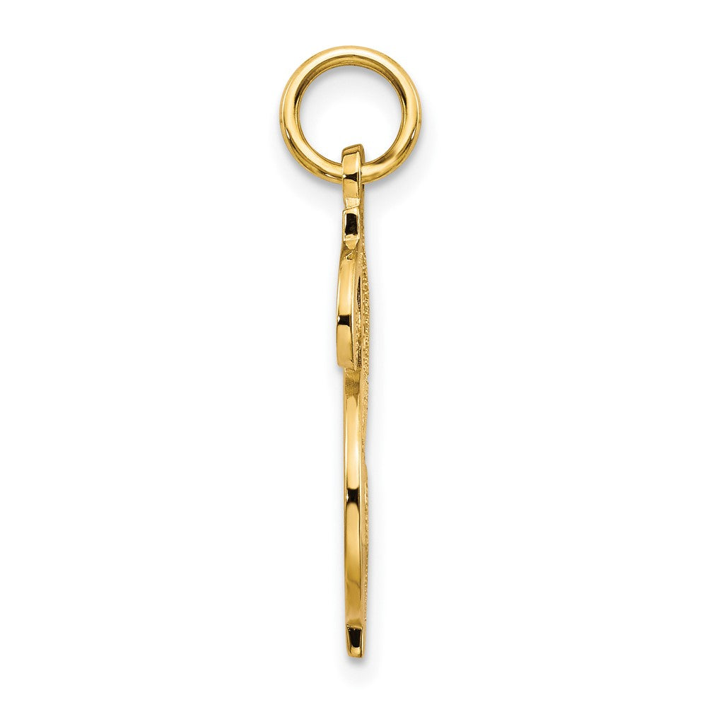 Gold Polished Dollar Sign Pendants