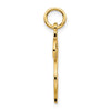 10k Solid Polished Dollar Sign Charm