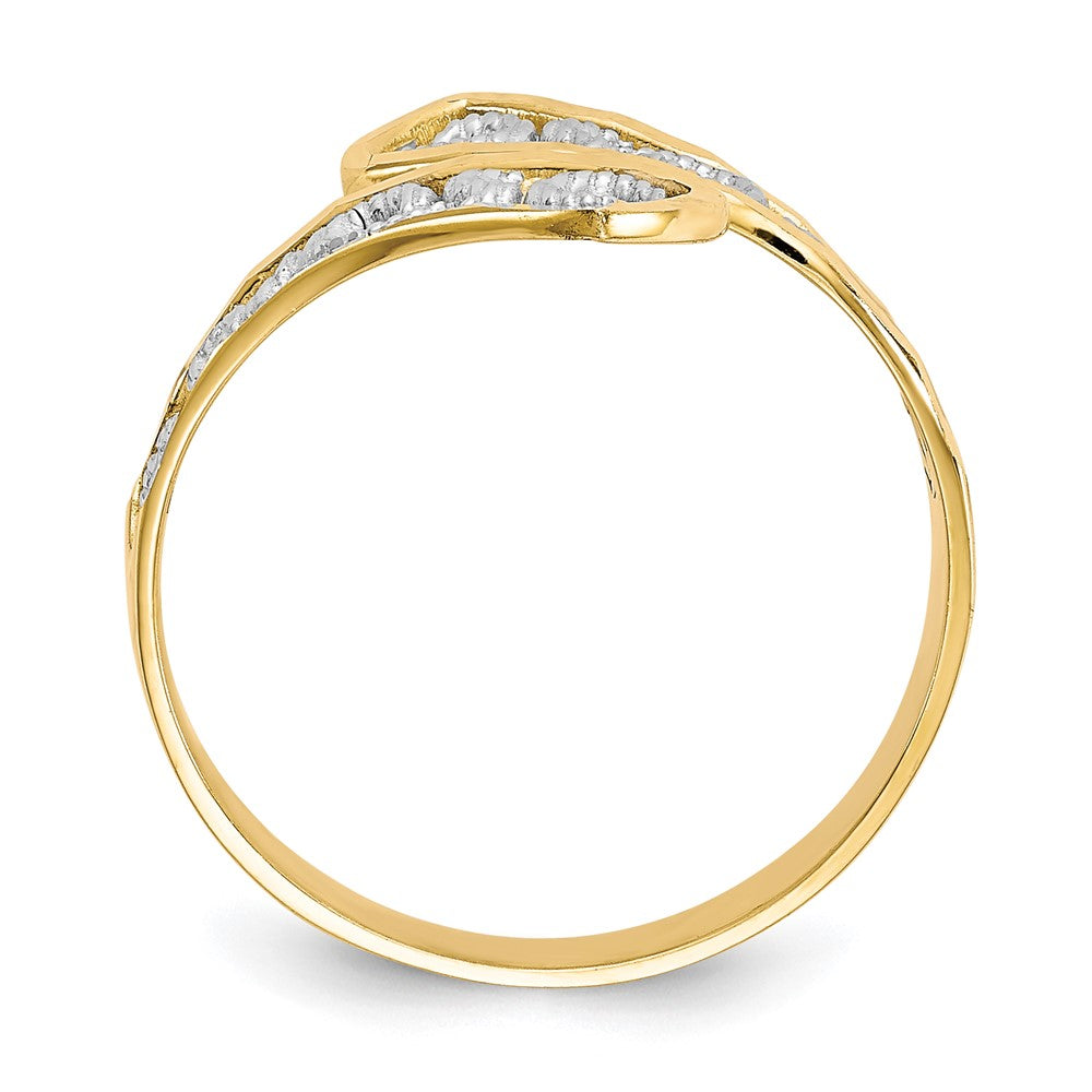Gold Polished Swirl Rings