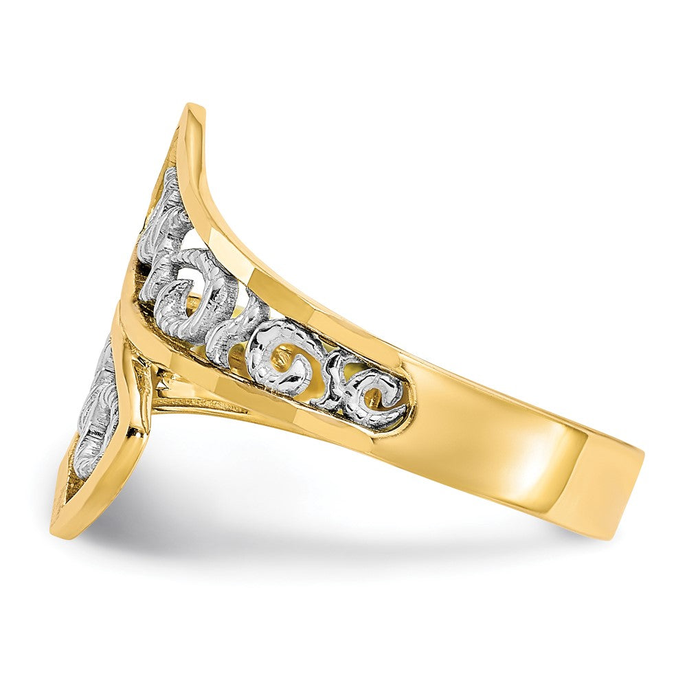 Gold Polished Swirl Rings