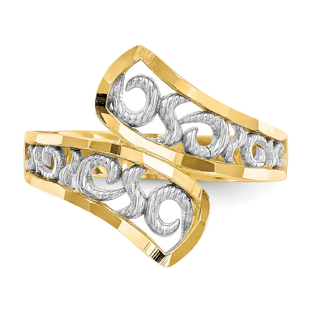 Gold Polished Swirl Rings