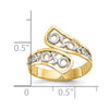 Gold Polished Swirl Rings