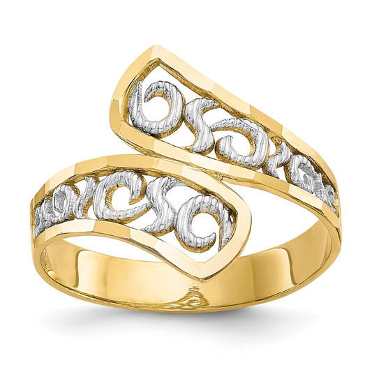 Gold Polished Swirl Rings