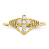 10k CZ Cross Ring
