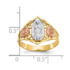 10k Two-tone & Rhodium Our Lady of Guadalupe Ring