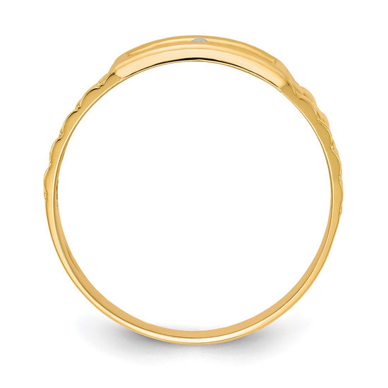 Gold Our Lady of Guadalupe Mens Ring