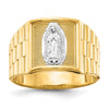 Gold Our Lady of Guadalupe Mens Ring