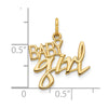 Gold BABY GIRL Charm