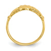 Gold Polished Claddagh Rings