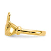Gold Polished Claddagh Rings