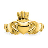 Gold Polished Claddagh Rings