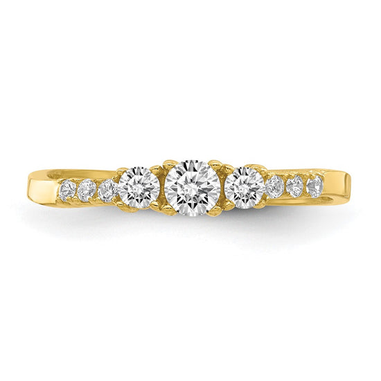 10K CZ Fancy Size 2.5 Baby / Childs Ring