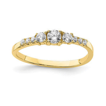 10K CZ Fancy Size 2.5 Baby / Childs Ring
