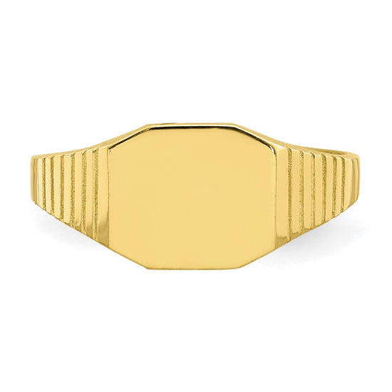 10K Signet Baby Ring