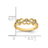 10K CZ 3-Heart Child's Ring