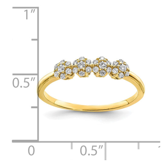 10K CZ Stackable Ring