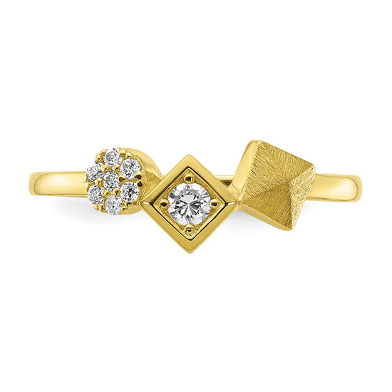 10K CZ Ring