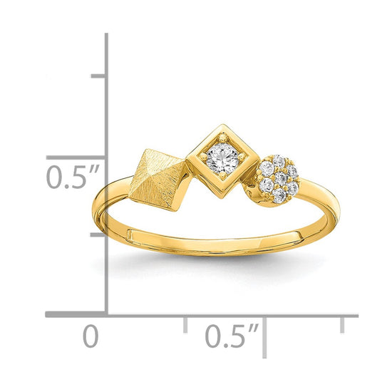 10K CZ Ring