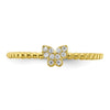 10K Butterfly CZ Ring