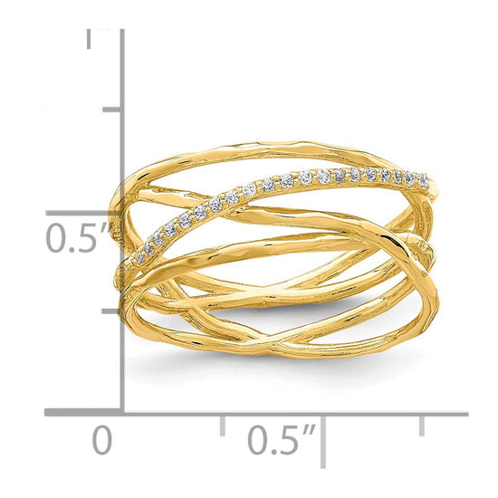 10K CZ Ring