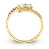 10K CZ Fancy Ring