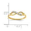 10K CZ Infinity Ring