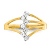 10K CZ 7-Stone Ring