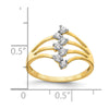10K CZ 7-Stone Ring