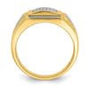 10K Men's CZ Signet Ring